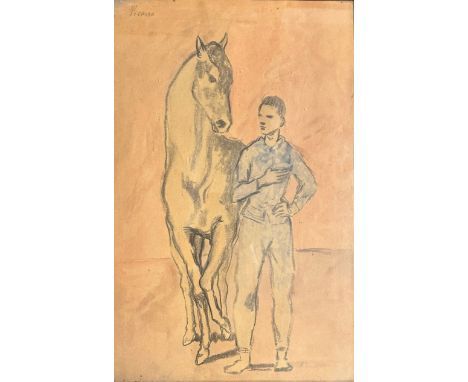 Pablo Picasso (1881-1973) after, Boy Leading a Horse / Jeune Garçon au Cheval,Colour lithograph,With blind stamp to lower rig