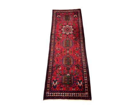 High Quality Persian 'Runner' Rug. With label 'Oriental Rug' Made in Iran. Length 288cm x 103cm Width. BUYER TO COLLECT OR AR
