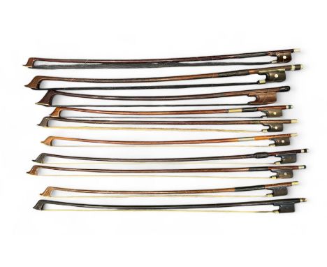Selection of Cello and Double Bass Bow in varying condition. (10) 