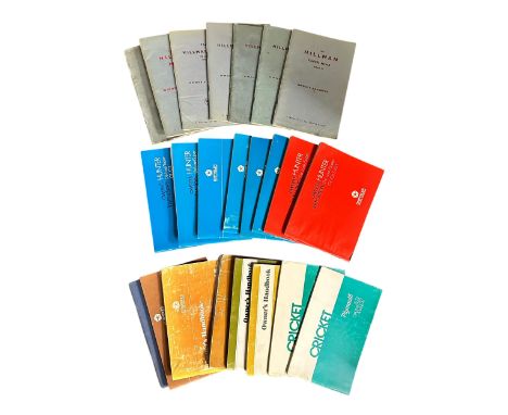 Rootes &amp; Chrysler car handbook, 1960s-1970s, generally excellent to good, with Hillman Minx (various models), Humber Scep