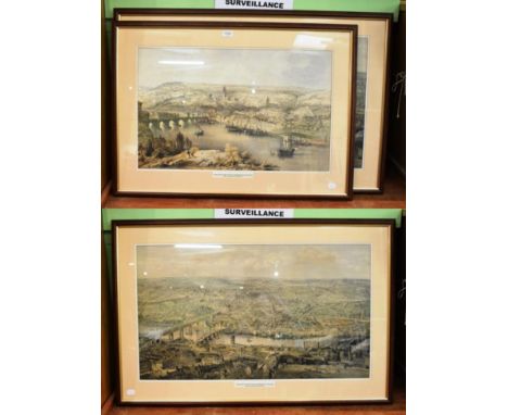 After John Storey, Newcastle in the age of Elizabeth and Victoria, lithograph prints, together with a print of 19th century N