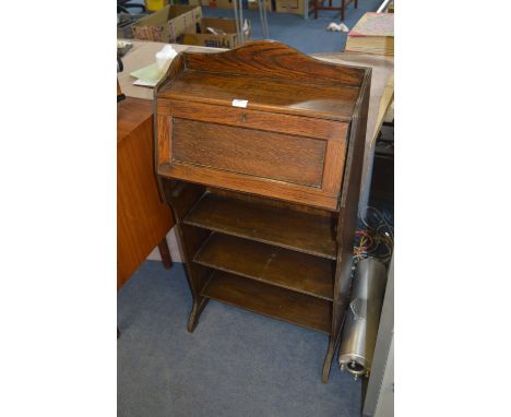 Small Oak Bureau over Shelf 