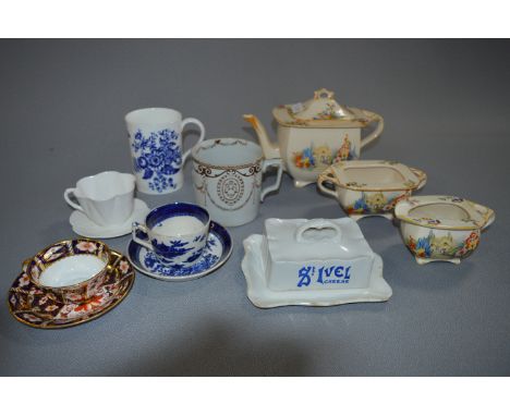 Decorative Tea Set, St Havel Cheese Dish, Cups & Saucers and Mugs 