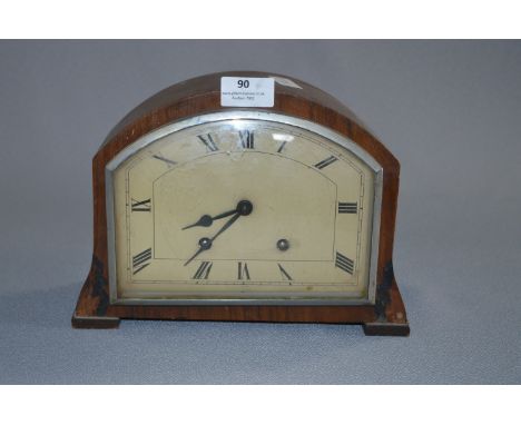 Walnut Cased Mantel Clock 
