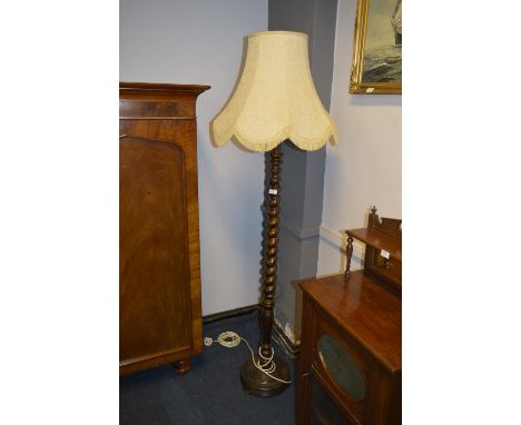Barley Twist Standard Lamp and Shade 