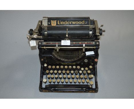 Underwood Typewriter Number 5 Dated 1927