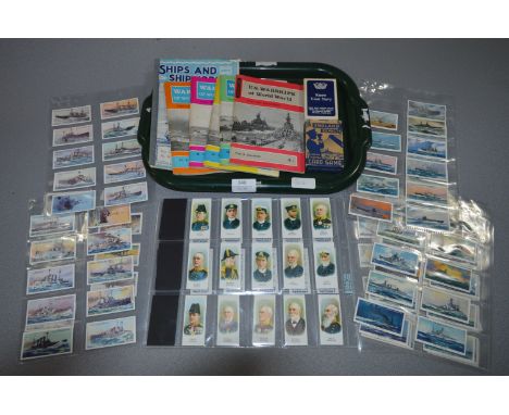 Warships of WWII Booklets, Naval Playing Cards and Will's Cigarette Cards of Shipping 