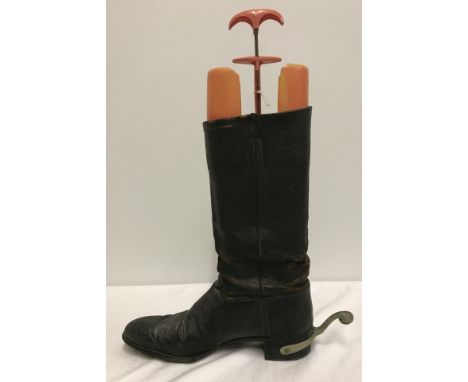 British Army Officers spurred boot.  