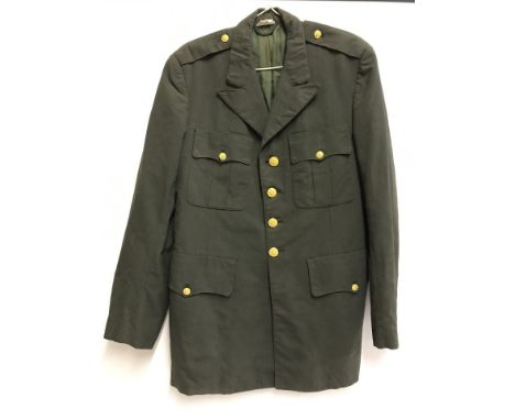 US Army jacket in dark green.  