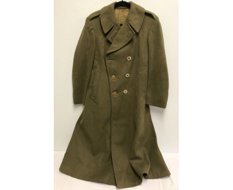 WWII American Officers Great coat. Silk lined with correct buttons 