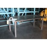 Welding Bench, W/ Vise, 48"x8'x1/2" | (High Rise 2)