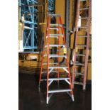 8' Fiberglass Step Ladder | (High Rise 2)