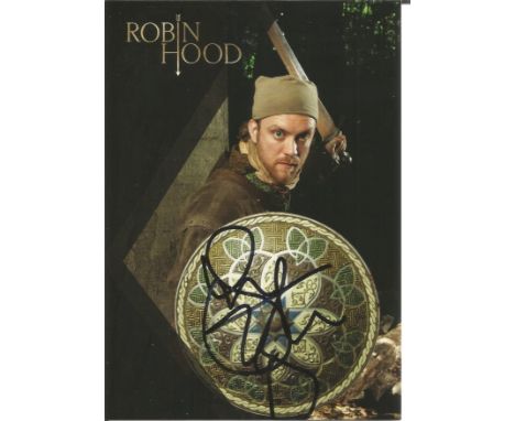 Sam Troughton signed 6x4 Robin Hood colour photo. Troughton is a Shakespearean actor who has worked with the Royal Shakespear