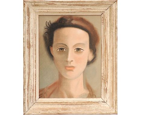 ANDRE DERAIN 'Portrait of a Girl', 1939, original lithograph, printed by Mourlot, 25cm x 18cm, framed and glazed. 