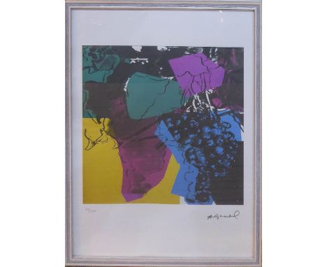 ANDY WARHOL 'Grapes', lithograph, from Leo Castelli gallery, stamped on reverse, edited by G Israel on Arches paper, numbered