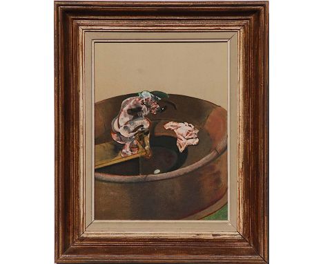 FRANCIS BACON 'George Dyer', lithograph, printed by Maeght 1966, 30cm x 22cm, framed and glazed. 