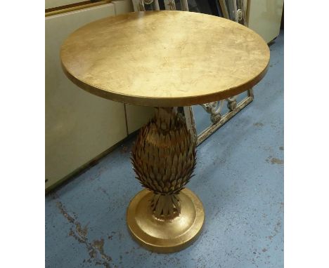WINE TABLE, 1960's French style pineapple design, 67cm H x 51cm diam. 