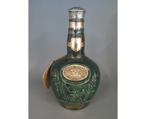 Chivas Royal Salute 21 year old blended Scotch Whisky - in green ceramic Wade decanter