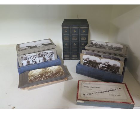 First World War stereo cards, boxed but with no lid, a boxed set of 46 cards - Rome through the Stereoscope including a guide