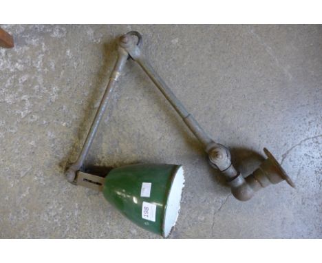 An industrial lamp
