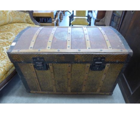 An early 20th Century steamer trunk