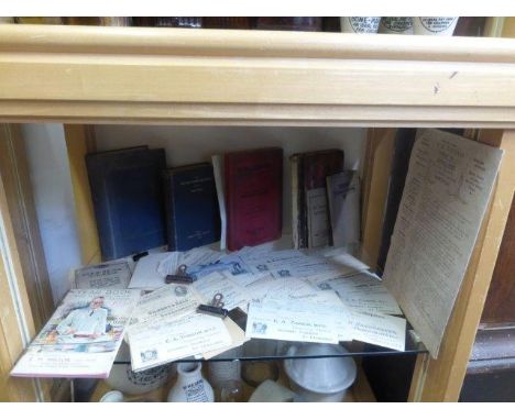 Yesterday's World Museum Pharmacy - an interesting selection of pharmaceutical prescription notes, ephemera, and related book