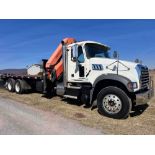 2013 Mack Granite Flatbed with Palfinger PK 33002.EH Crane