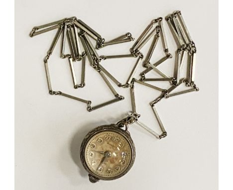 BUCHERER FOB BALL CLOCK ON CHAIN 