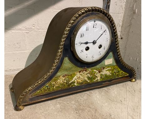 BRASS CHERUB CARRIAGE CLOCK 22.5CMS (H) APPROX