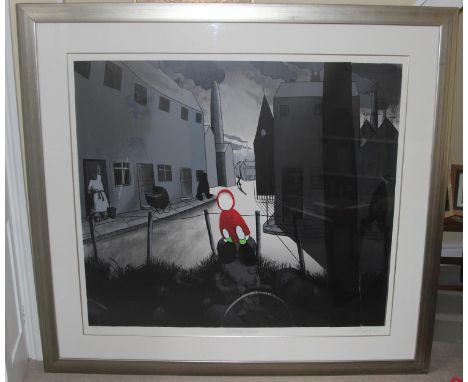 Mackenzie Thorpe "Destiny's Child" Large Framed Limited Edition. Mackenzie Thorpe "Destiny's Child" signed, titled, and numbe