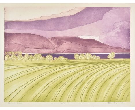 * Brunsdon (John, 1933-2014). Pass near Coniston, colour etching, signed, titled, and numbered 114/150, some light handling m