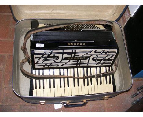 A Hohner piano accordion  