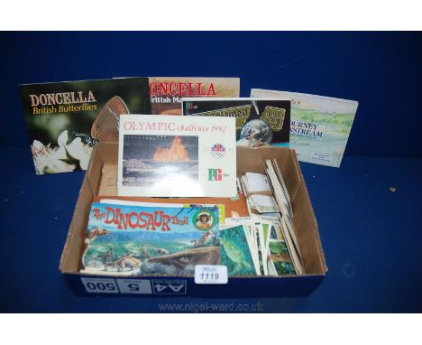 A quantity of Card Albums including Teenage Mutant Hero Turtles, Unexplained Mysteries of the World, Doncella British Mammals