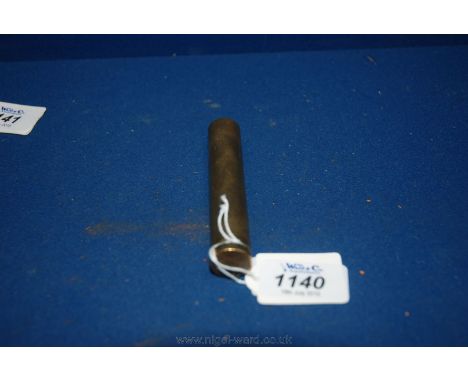 A Trench Art Cylindrical Brass Pocket Snuff Box.