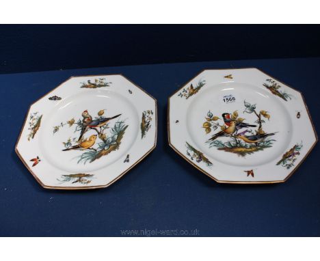 A pair of 19th c. Dresden Plates