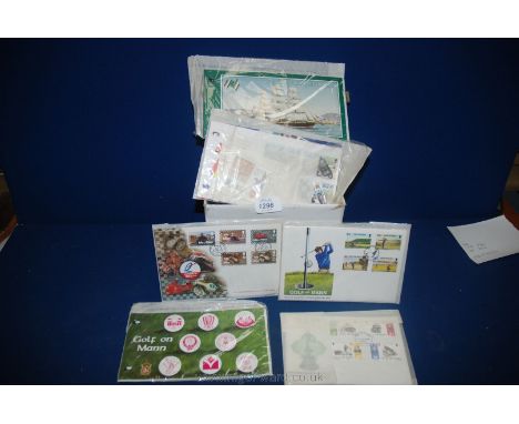 A quantity of First Day Cover Stamps for sporting events, including Isle of Man TT racing, Golf, Commonwealth Games etc., Lif