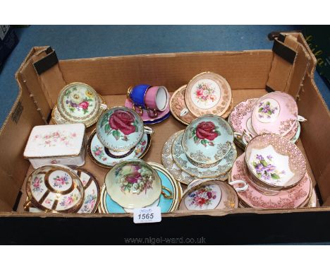 A quantity of Paragon and Hammersley Cabinet Cups and saucers, continental, etc.