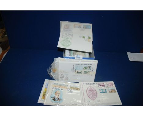 A quantity of First Day Covers including ''The Bounty, 'B' is for Butterflies, King William College, etc. with Isle of Man po