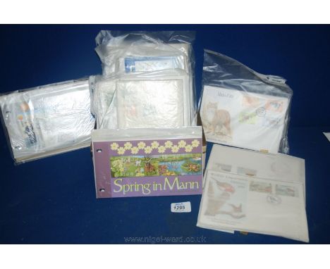 A quantity of First Day Covers with Isle of Man postmarks including Manx Cats, Wildlife Conservation Christmas 1980, Royal Ge