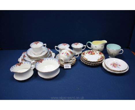 A quantity of china including Royal Albert, Paragon, Susie Cooper to include cups, saucers, etc.