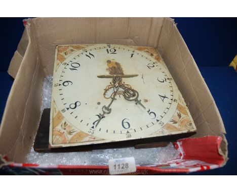A Grandfather clock Face and Movement, 30 hour