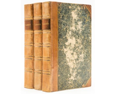 Bindings.- Scott (Sir Walter) Ivanhoe, 3 vol., first edition, with pp.159-306 in vol. 1 misnumbered 151-298, half-titles, pre