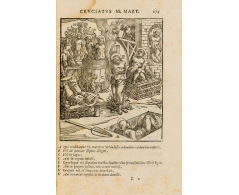 Torture of Christian martyrs.- Gallonio (Antonio) De SS. martyrum cruciatibus ... liber quo potissimum instrumenta, &amp; mod