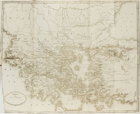 Greece.- Goldsmith (Oliver) Historia tēs Hellados, 3 vol., 3 folding engraved maps, occasional spotting, lightly browned, co