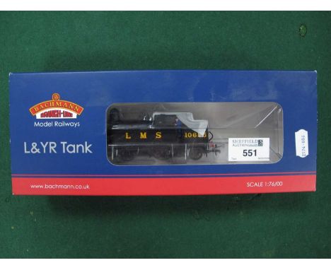 A Bachmann "OO" Gauge/4mm Ref No. 31-165 Class L and Y.R Tank Steam Locomotive 2-4-2 L.M.S black R/No. 10695, good U/T, boxed