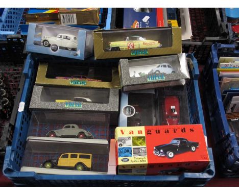 Eleven Diecast Model Vehicles by Vitesse, Oxford, Lledo, Rex Toys and other, predominantly 1:43 Scale, to include Vanguards T