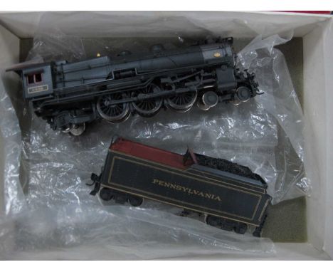Brass Based 'HO' Gauge (Made by Katsumi Mokeiten of Japan) U.S.A Outline Class K5 4-6-2 Steam Locomotive with Eight Wheel Bog
