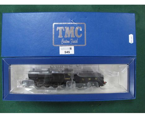 A "T.M.C" Custom Finish "OO" Gauge/4mm Bachmann Class 7F2-8-0 Steam Locomotive with Six Wheel Tender, L.M.S black R/No. 13806