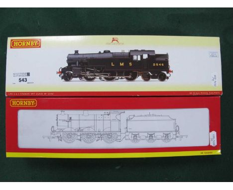 Two Hornby "OO"/4mm Steam Locomotive, a Ref No. R3030 Class 4F 0-6-0 with six wheel tender, L.M.S. black R/No. 4312; and Ref 