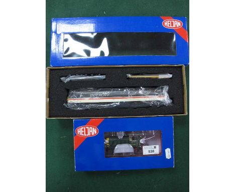 Two Heljan "OO" Gauge/4mm Boxed Diesel Locomotives - A Ref No. 2505 0-6-0 Class 05 Shunter BR green R/No. D2581 (good but pai